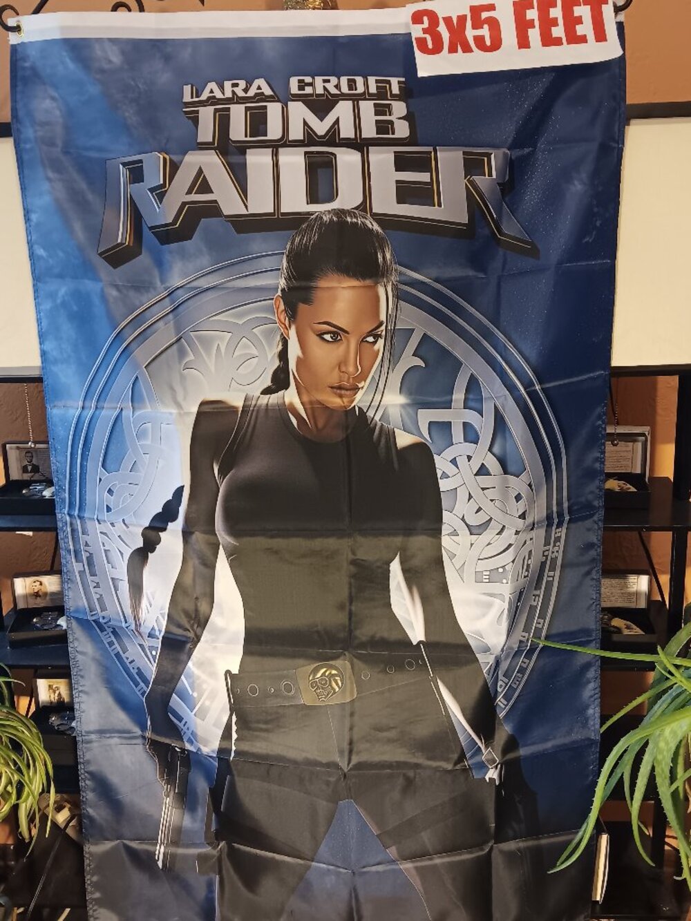Tomb Raider Lara Croft Angelina Jolie 3X5 Feet Flag Banner